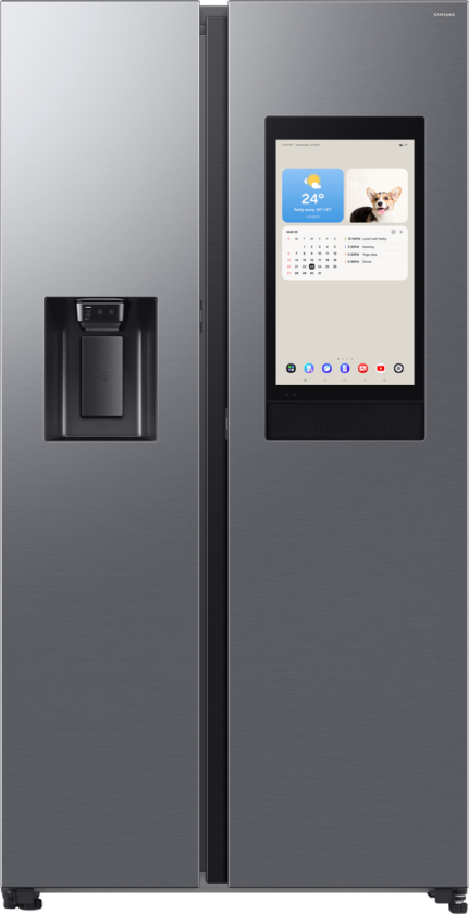 Kjøl- og fryserskap Side by Side Series 90 med Family Hub™ AI Home, Silver