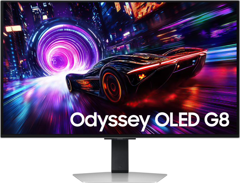 32" Odyssey OLED G8 G81SF UHD 240 Hz Gamingskjerm, Silver
