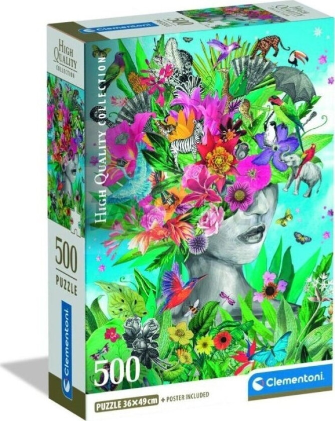 Puzzle Compact Head In The Jungle 500 Elementów (35600)