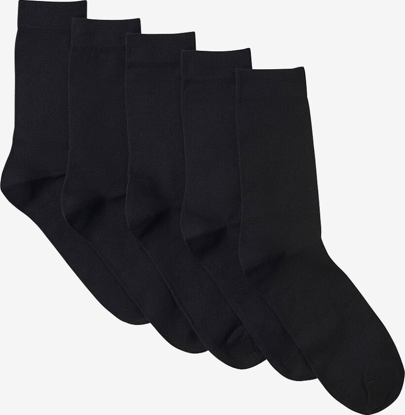 Sokker Cotton Sock 5-pakning - Svart