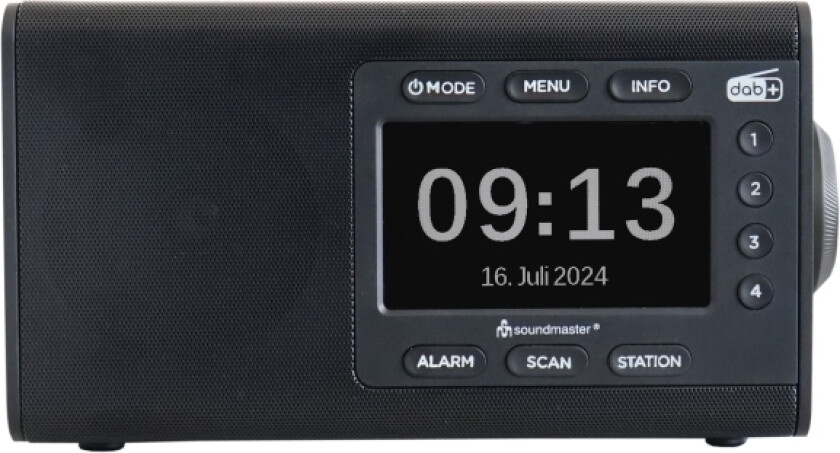Bordradio Med Fargedisplay Og Forhåndsinnstilte Knapper