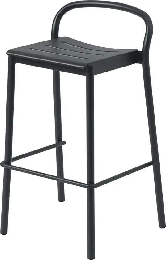 Linear Steel Barkrakk Anthracite Black