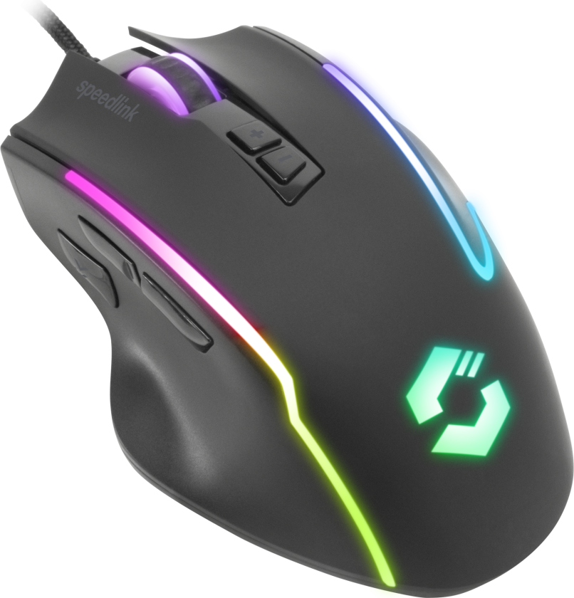 DECUS NX RGB Gaming Mouse, rubber-black