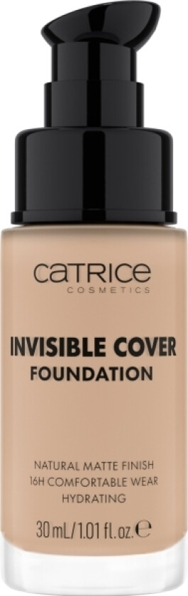 Invisible Cover Foundation Podkad Matujcy Do Twarzy 30Ml (015W)