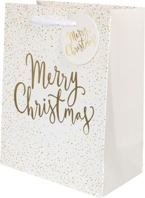 Gavepose Merry Christmas, Hvid