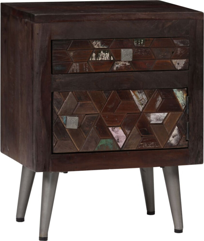 Nattbord gjennvunnet heltre 40x30x50 cm