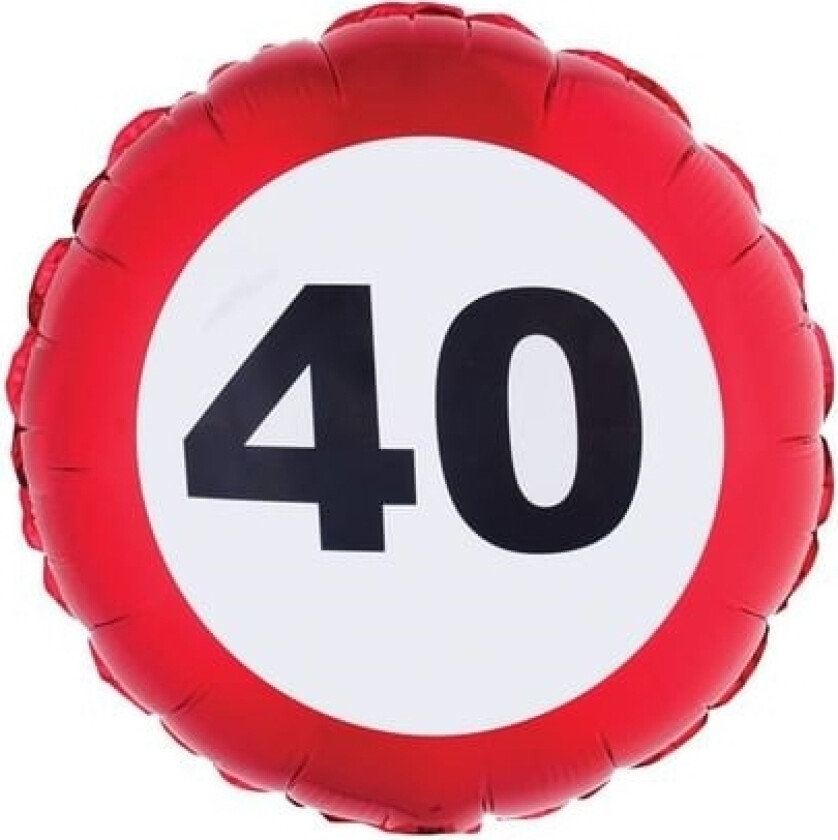 Folieballon Trafik Skilt 40