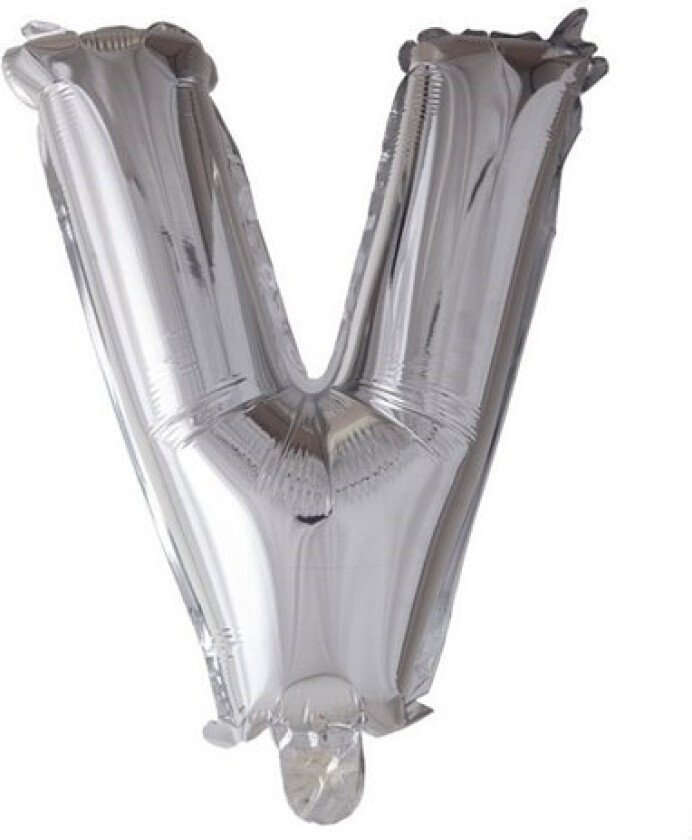 Folie Ballon V, Sølv 41 Cm