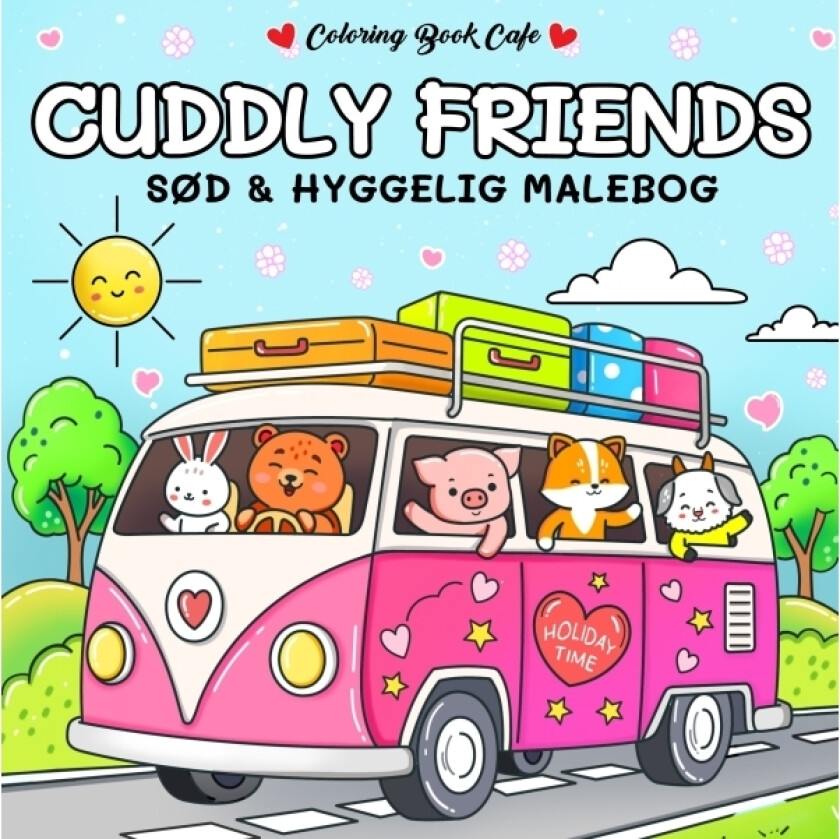 Malebog: Cuddly Friends - Cozy Coloring | Coloring Book Cafe