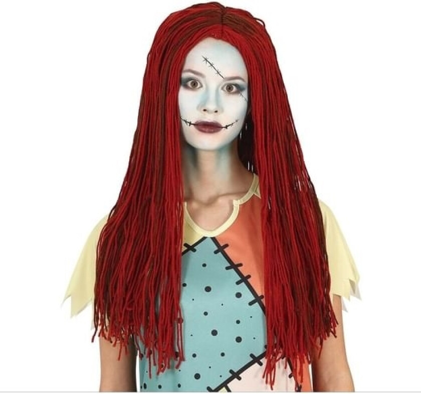 Rød Og Brun Garn Paryk