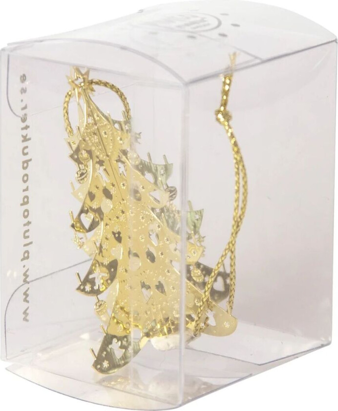 Bilde av Juletrepynt 3D gran Gull