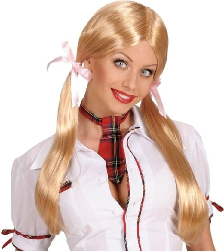 Blond Skolepige Paryk