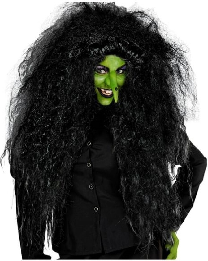 Stor Sort Vild Paryk