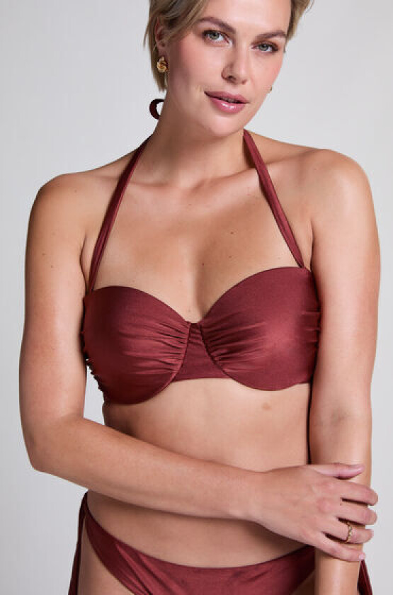 Dune Bandeau Bikinitopp Rød