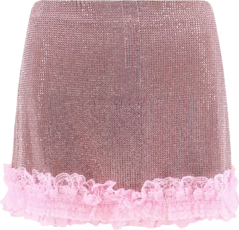 Dame, Skjørt, Rosa, XS