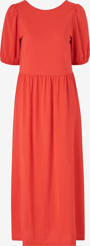 Maxikjole viSummera O-neck 2/4 Midi Dress - Rød
