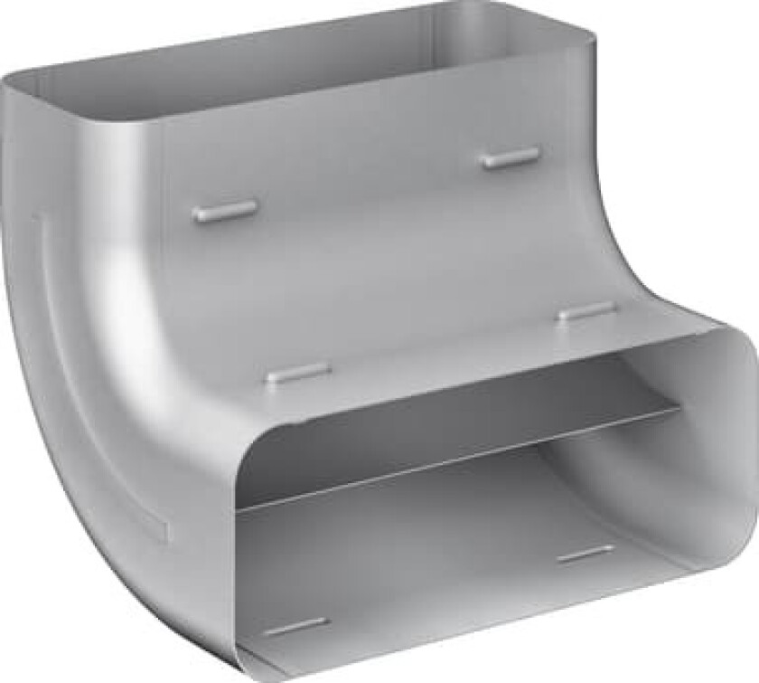 vertikalt flatt 90° rørsystem for ventilasjon AD854030