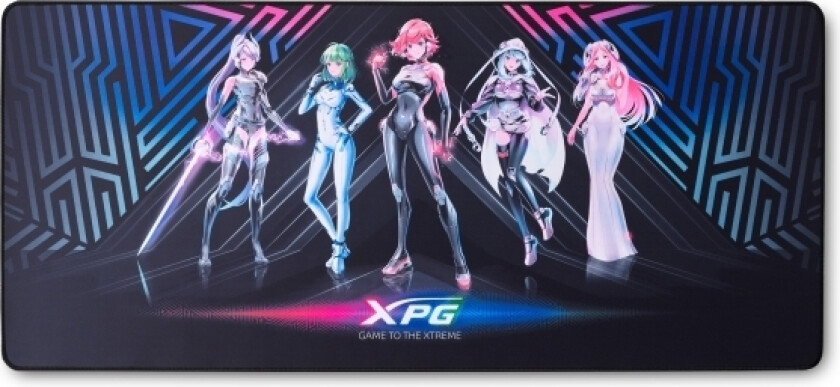 Xpg Frontline Xl Saga Series, Flerfarget, Bilde, Mikrofiber, Gummi, Antiskliunderlag, Musematte Til Gaming