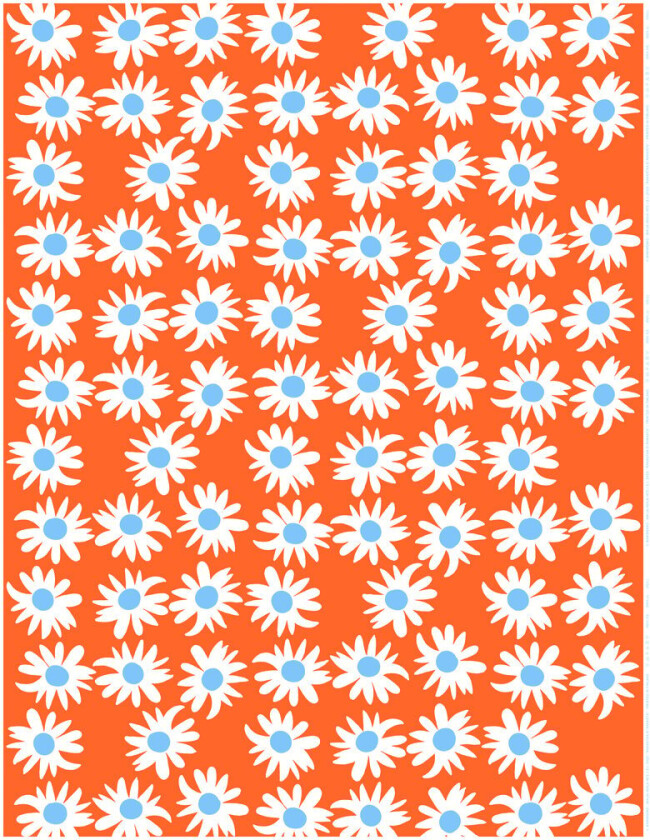 Rakastaa ei rakasta voksduk Orange-Off-white-light blue