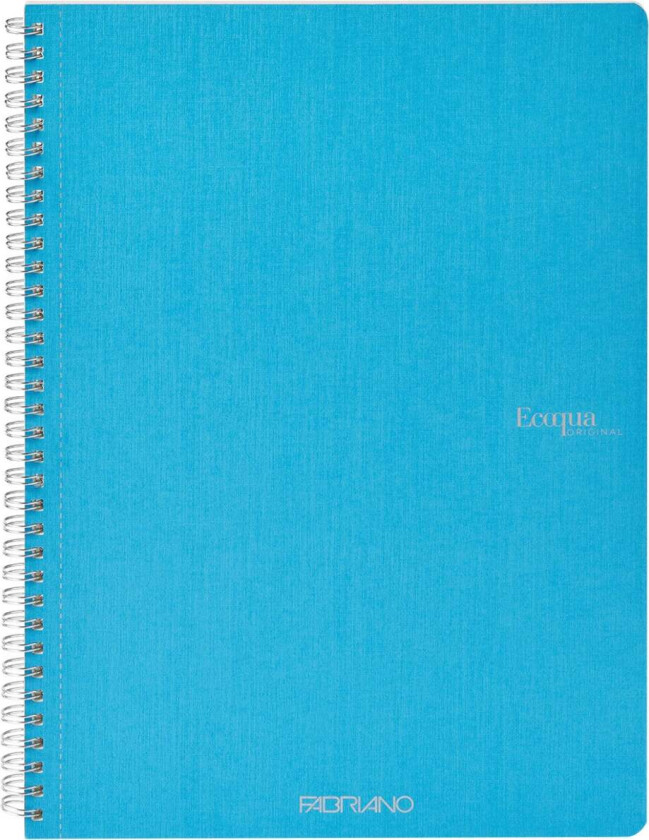 Notatbok EcoQua Original Spiral A4 Linjert Lys Blå