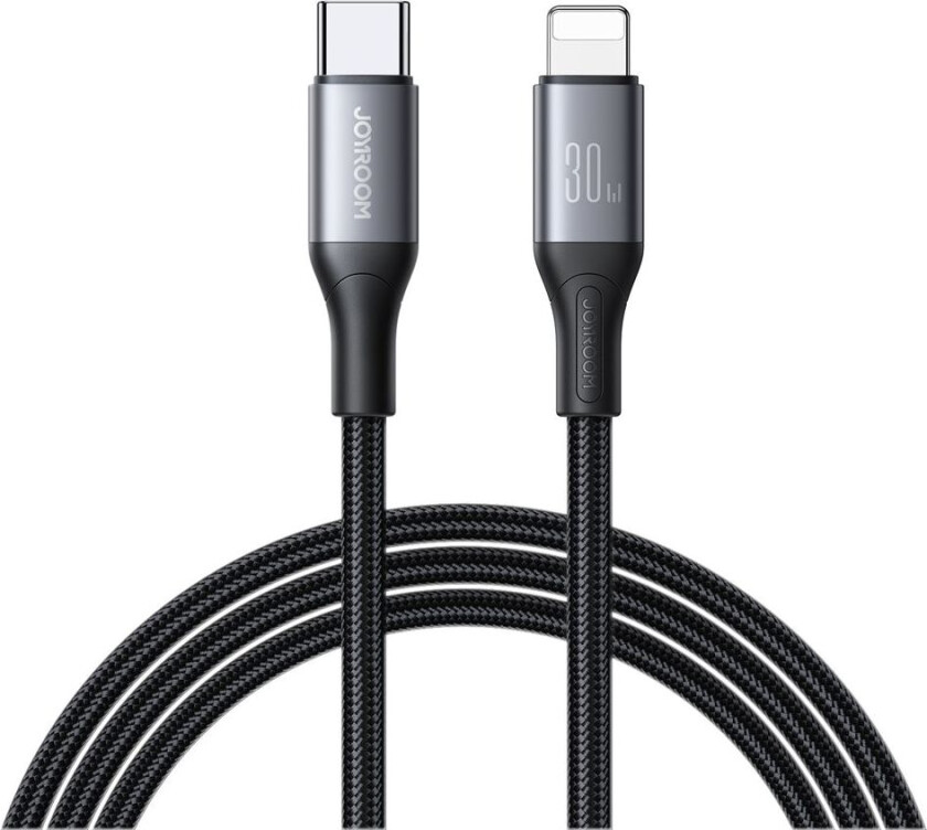 Flash Series Hurtiglading USB-C til Lightning Kabel 30W, 1m - Svart