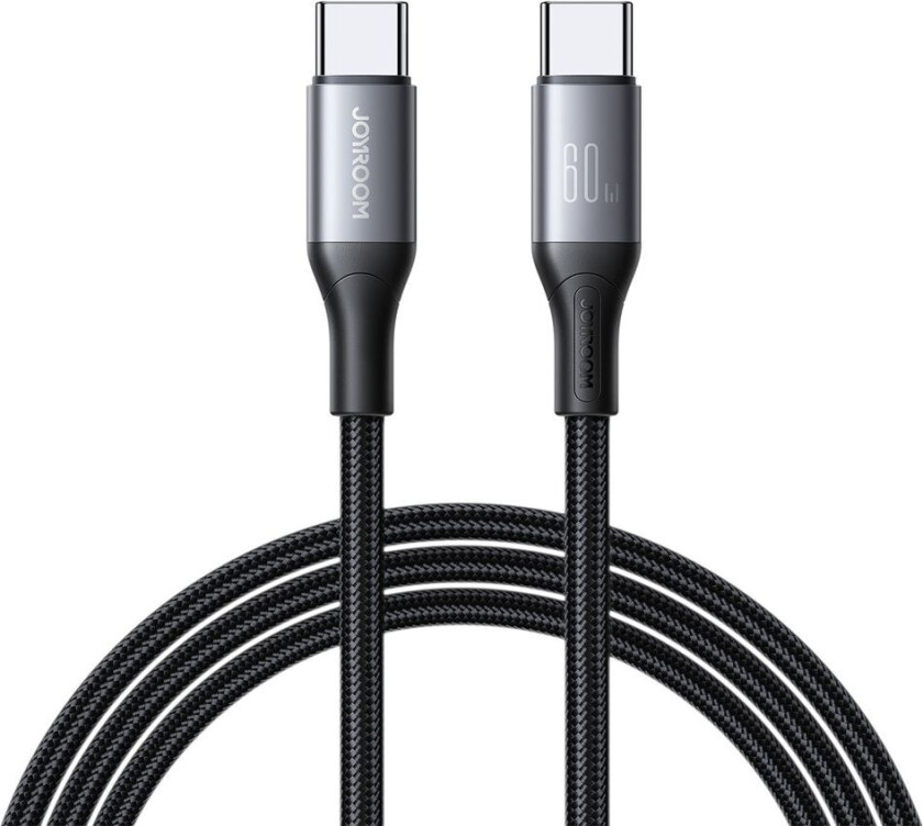 Flash Series Hurtiglading USB-C til USB-C Kabel 60W, 2m - Svart