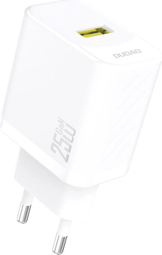 Bilde av A27S GaN Vegglader USB-A 25W QC 3.0 - Hvit