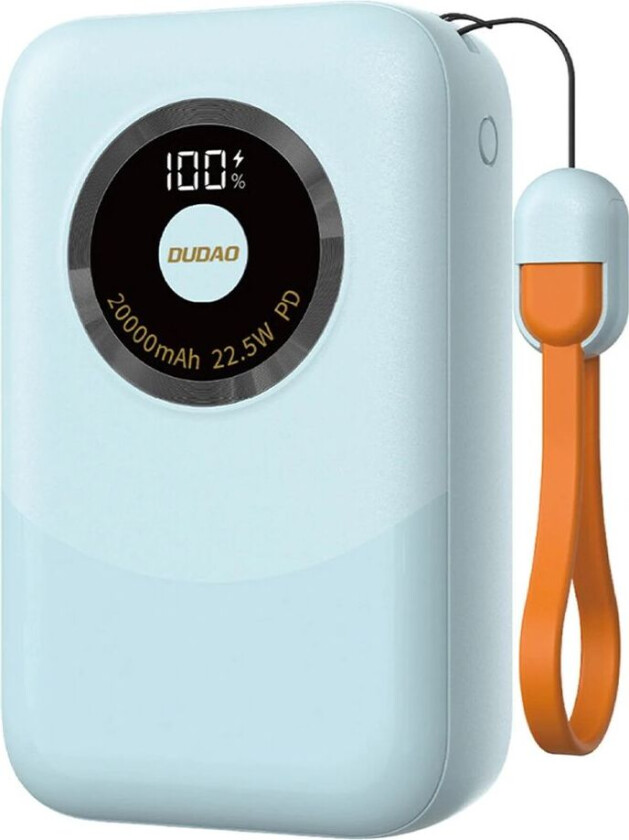 K21 Mini Powerbank 10000mAh USB-A / USB-C 22,5W - Blå