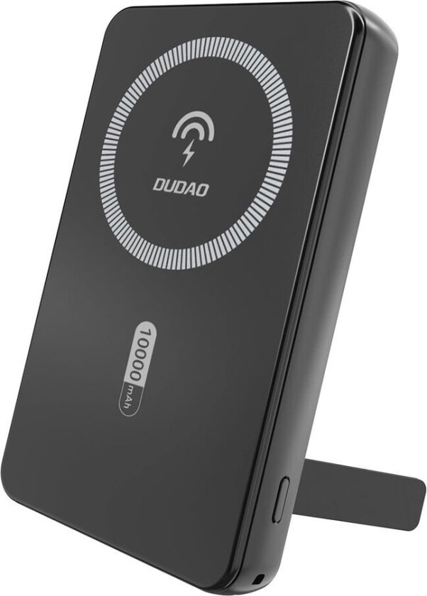 K14S+ Powerbank med stativ 10000mAh MagSafe/USB-A/USB-C 20W - Svart