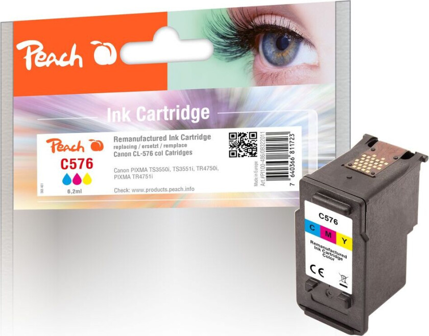 Kompatibel med Canon CL-576 blekkpatron farge 6,2 ml