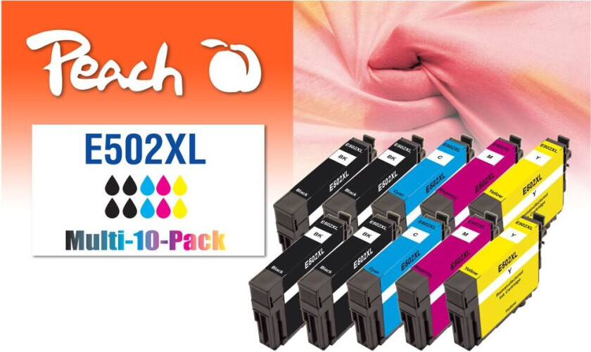 Kompatibel med Epson No. 502XL blekkpatron multipakke, 10-pack