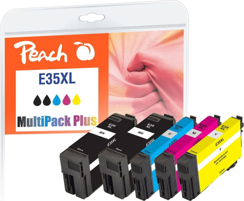 Kompatibel med Epson No. 35XL blekkpatron multipakke Plus, 5-pakning