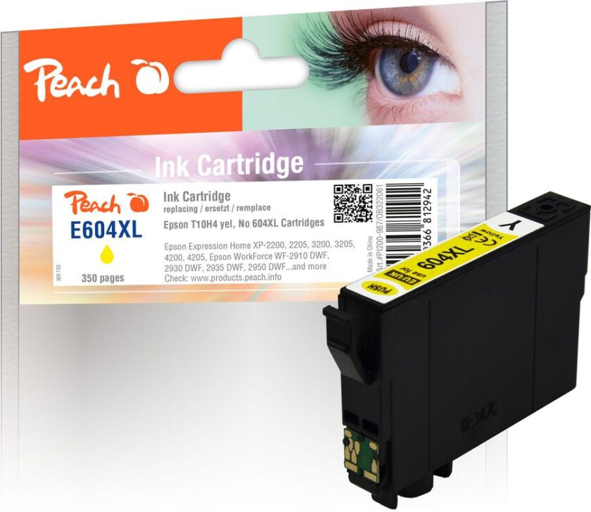 Kompatibel med Epson No. 604XL blekkpatron Gul T10H4 13,5ml