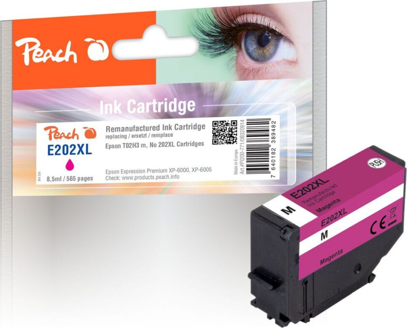 Kompatibel med Epson No. 202XL blekkpatron Magenta T02H3 8,5 ml