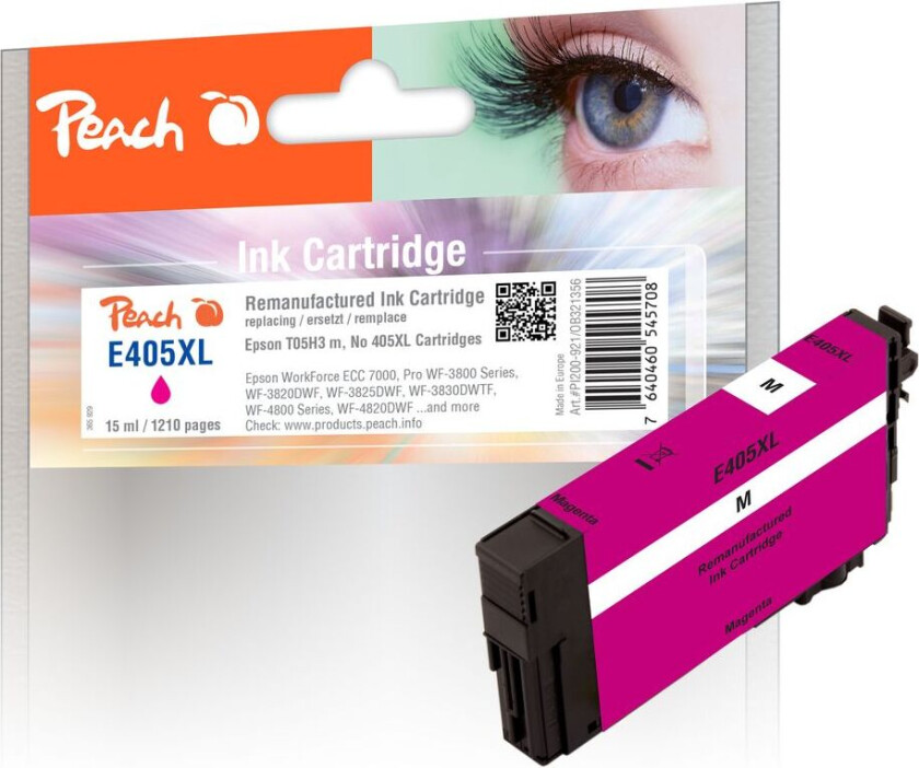 Kompatibel med Epson No. 405XL blekkpatron Magenta T05H3 15ml