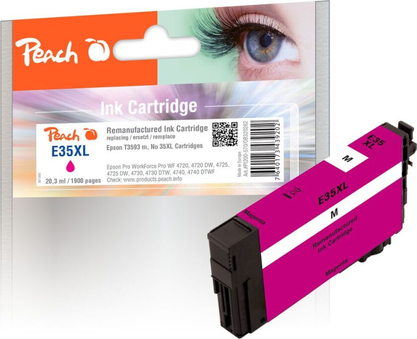 Kompatibel med Epson No. 35XL Blekkpatron Magenta T3593 24ml