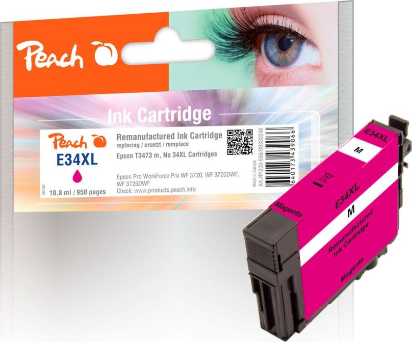 Kompatibel med Epson No. 34XL Blekkpatron Magenta T3473 14ml