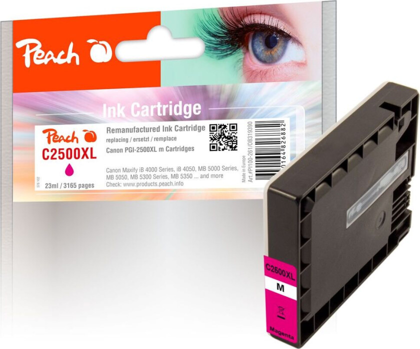 Kompatibel med Canon PGI-2500XL blekkpatron Magenta 23ml