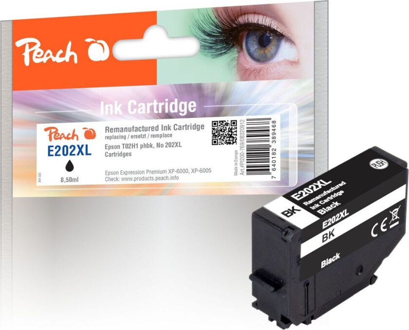 Kompatibel med Epson No. 202XL Blekkpatron Photo Black T02H1 8,5ml
