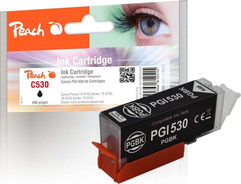 Kompatibel med Canon PGI-530 blekkpatron Svart 25ml