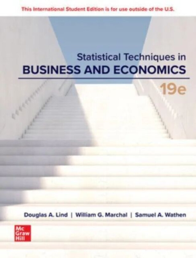 Statistical Techniques in Business and Economics ISE av Douglas Lind, William Marchal, Samuel Wathen