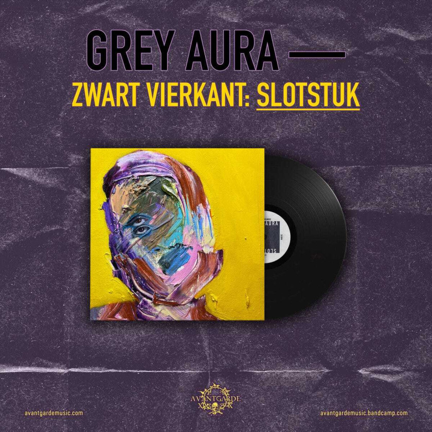 Grey Aura Zwart vierkant: Slotstuk LP/Vinyl