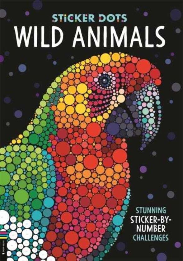 Sticker Dots: Wild Animals Stunning Sticker by Numbers Challenges