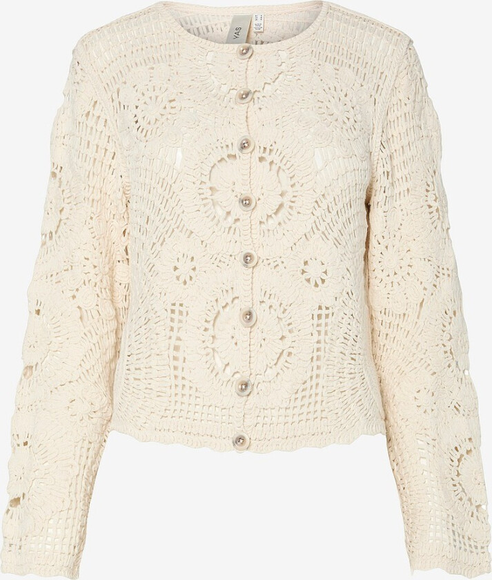 Kardigan yasFiro LS Crochet - Grå
