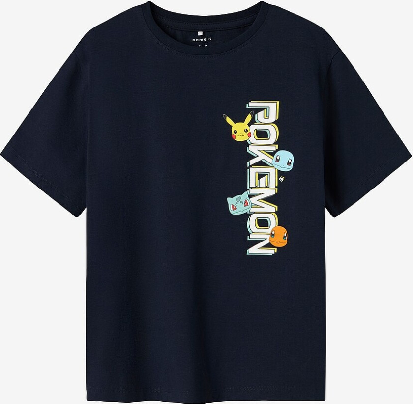 T-skjorte nkmMat Pokemon Nreg SS Top Box Sky - Blå