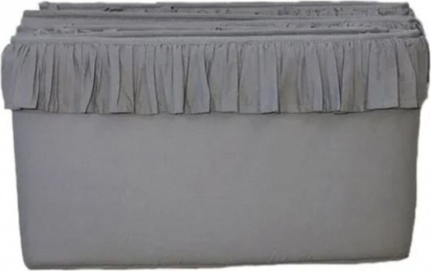 Sengekant med Volanger, Grå