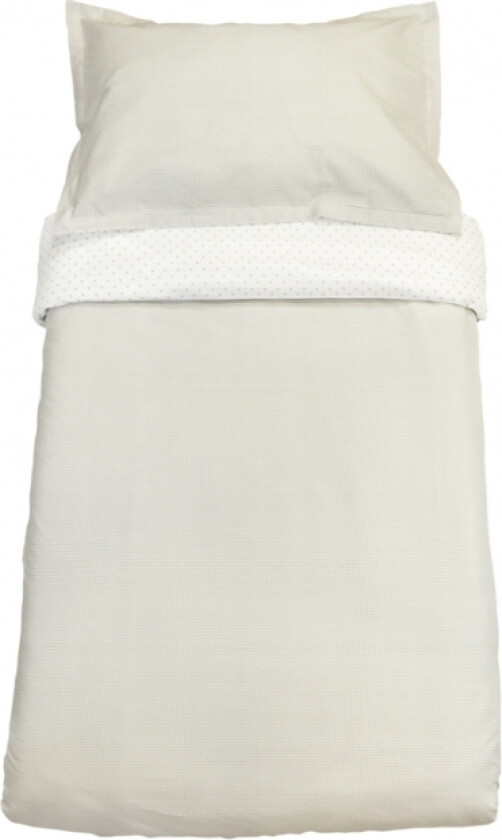 Sengesett Sprinkelseng Gingham Slate Grey