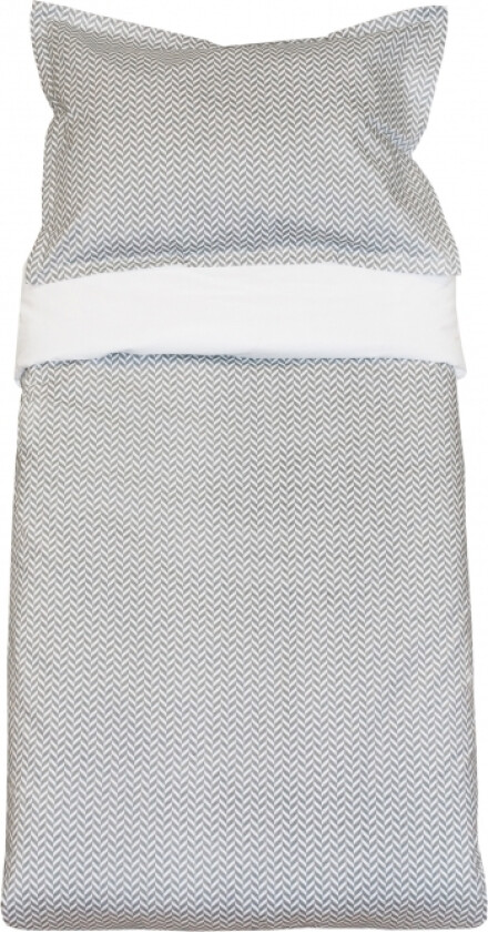 Sengesett Sprinkelseng Herringbone Charcoal Grey