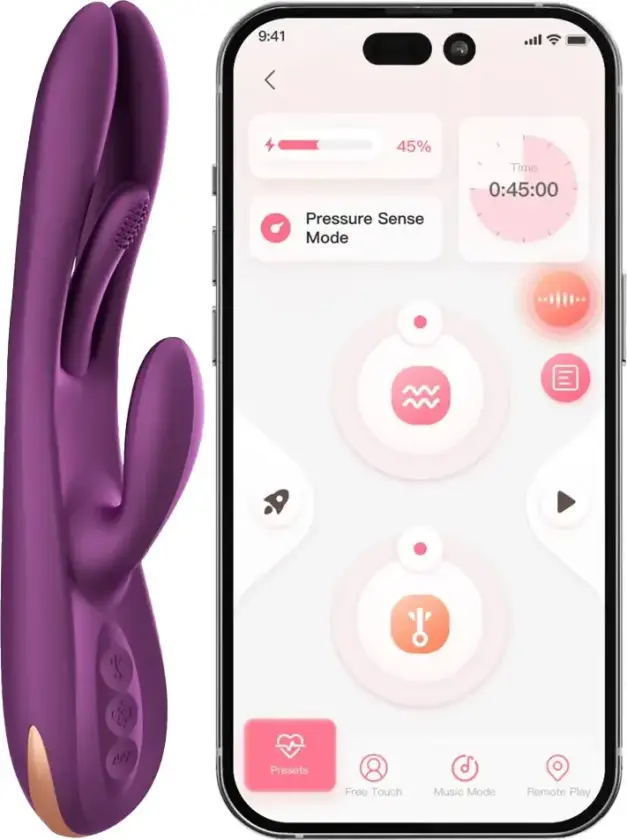Terri App Controlled Tapping Rabbit Vibrator