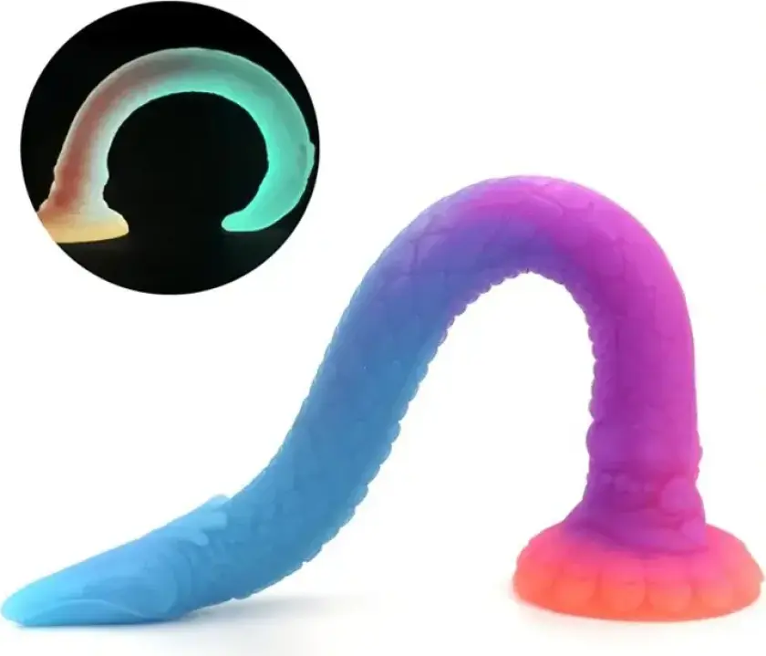 Luminous Mixed Color Anal Dildo 47 cm